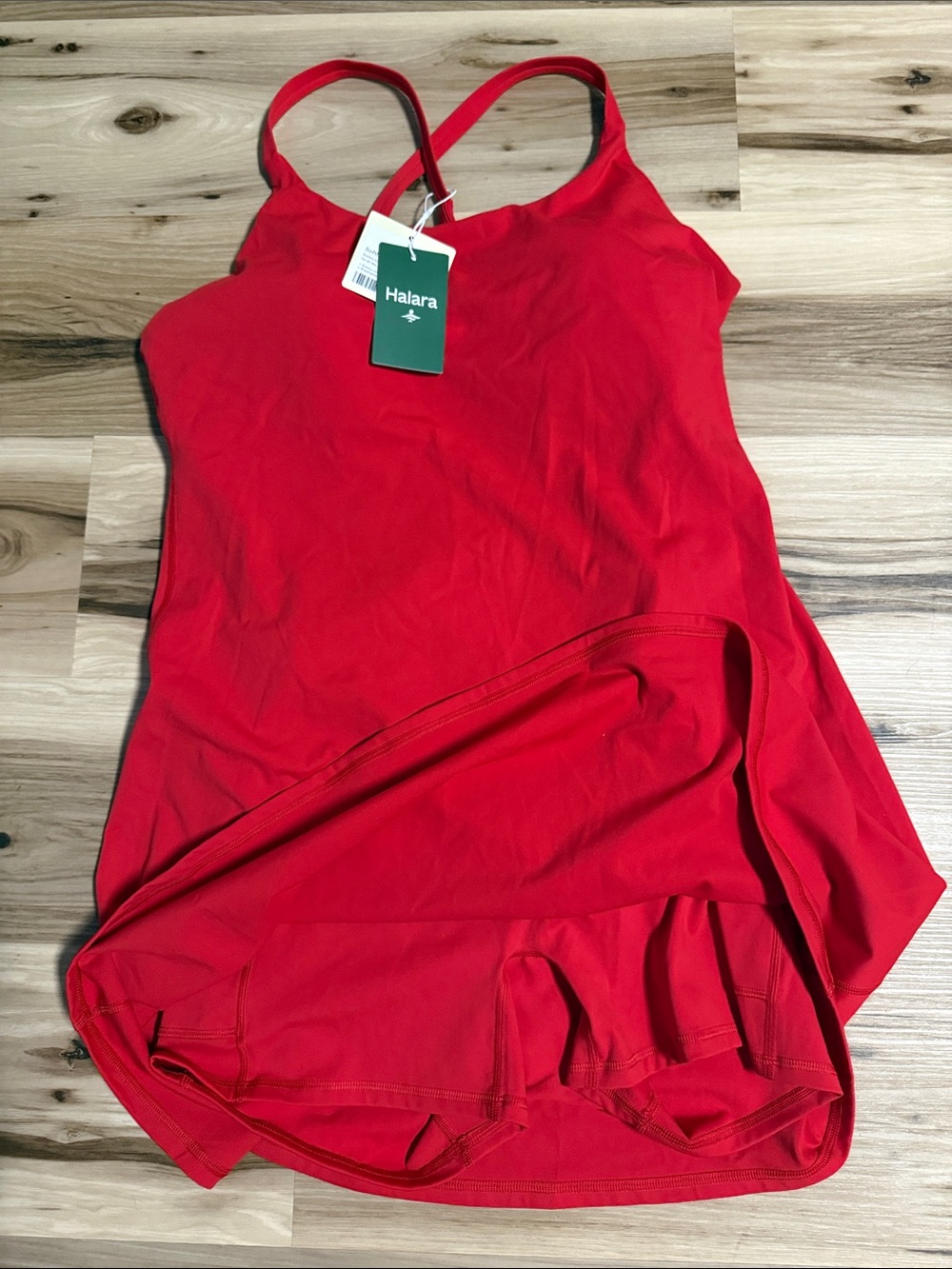 HALARA Red Softly Zero Plush Buttery Soft Four- Way Stretch and Breathability